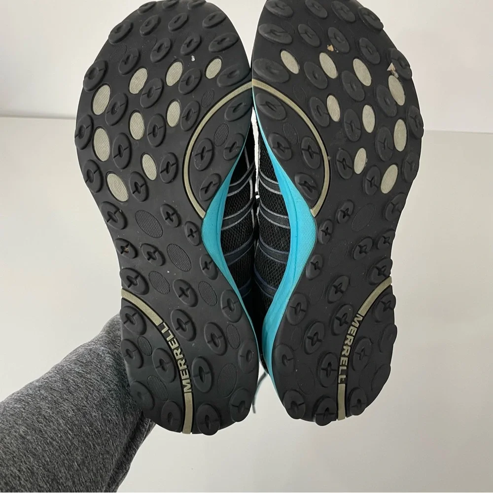 Merrill Mix Master 2 Trail Running Shoes Black Blue Sneakers Mens size 8 Granola